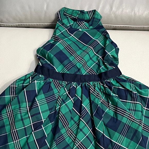 NWT - Janie and Jack Girl’s Ferry Green Tartan Party Dress - Size 5 - Picture 6 of 15